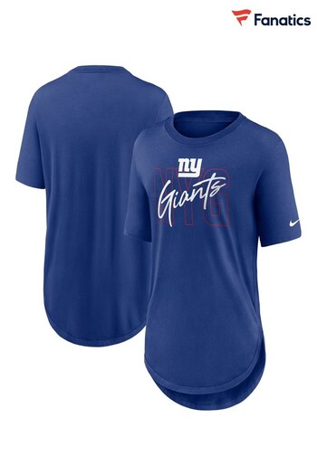 Nike Blue NFL Fanatics Womens New York Giants Nike Weekend City Love T-Shirt (D94484) | £28