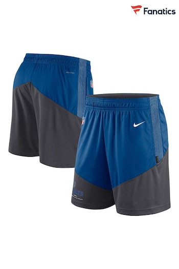 Nike Grey NFL Fanatics Indianapolis Colts On-Field Sideline Dri-Fit Knit Shorts (D94508) | £45