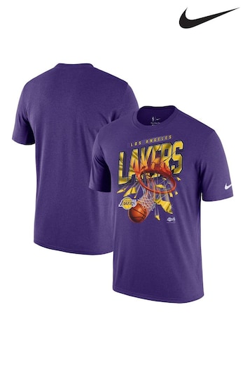 Nike Purple Fanatics Los Angeles Lakers Nike Shattered Logo T-Shirt (D94510) | £33