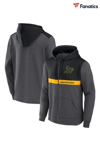 Fanatics Grey Oakland Athletics Iconic Fleece Full Zip Hoodie (D94514) | £60