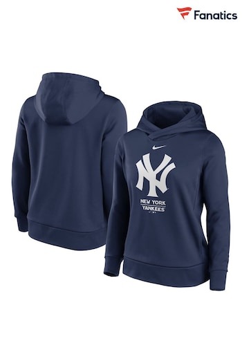 Nike Blue Fanatics fitteds New York Yankees Nike Alternate Logo Performance Therma Pullover Hoodie fitteds (D94515) | £65
