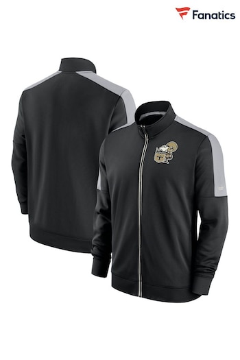 Nike Black NFL Fanatics New Orleans Saints Track Jacket (D94523) | £70