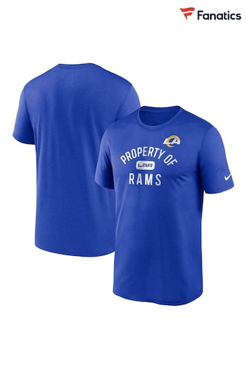 Nike Blue NFL Fanatics Los Angeles Rams Property T-Shirt (D94530) | £28