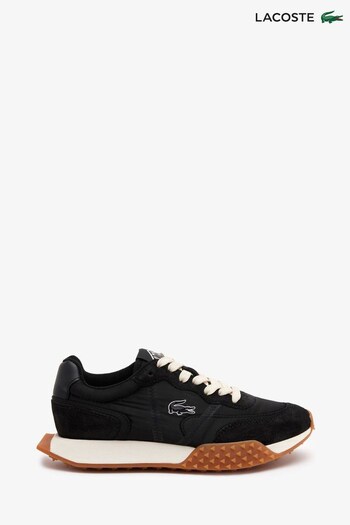 Lacoste Womens L-Spin Deluxe Black Trainers (D94583) | £120