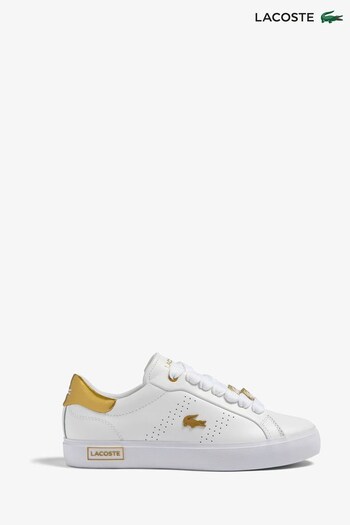 Lacoste Womens White Powercourt Trainers (D94599) | £95