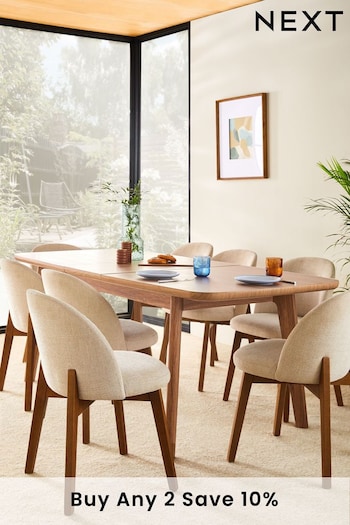 Walnut Effect Jackson 6 to 8 Seat Extending Dining Table (D94828) | £499