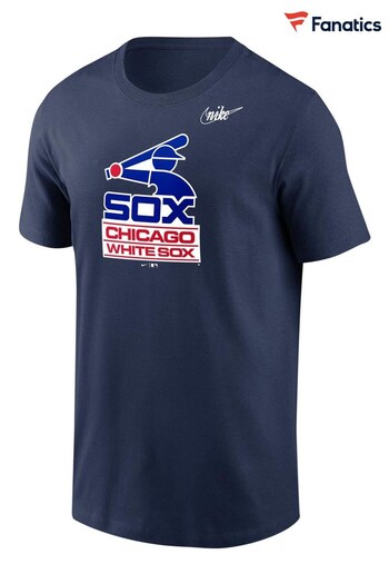 Nike Blue Fanatics Chicago White Sox red Nike Cooperstown Logo T-Shirt (D94846) | £25