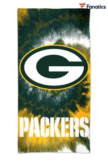 Fanatics Green Bay Packers Tie Dye Beach Green Towel (D94886) | £25