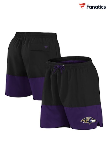 NFL Fanatics Baltimore Ravens Woven Swim Shorts (D94899) | £35