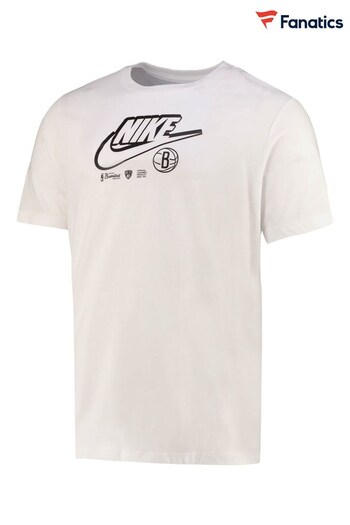Nike White Fanatics Brooklyn Nets Nike Essential Logo T-Shirt (D94913) | £28