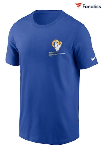 Nike Blue Fanatics Los Angeles Rams Nike Essential Team Incline T-Shirt (D94933) | £28