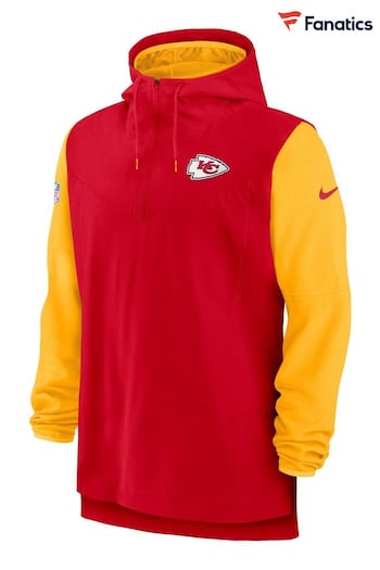 Nike Red NFL Fanatics Kansas City Chiefs Sideline Player Lightweight Jacket (D94940) | £85