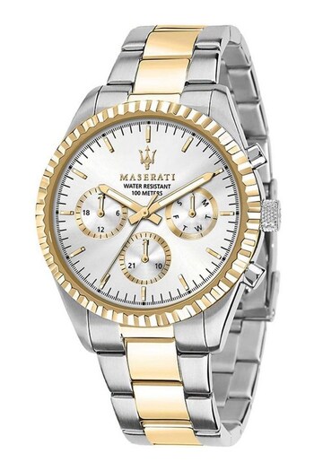 Maserati Gents Competizione Gold Tone Watch (D95068) | £229