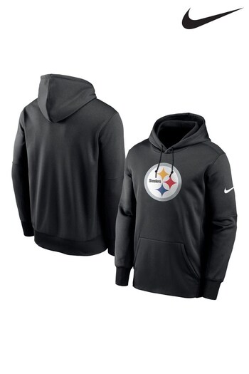 Nike Black NFL Fanatics Pittsburgh Steelers Prime Logo Therma Pullover Hoodie (D95124) | £65