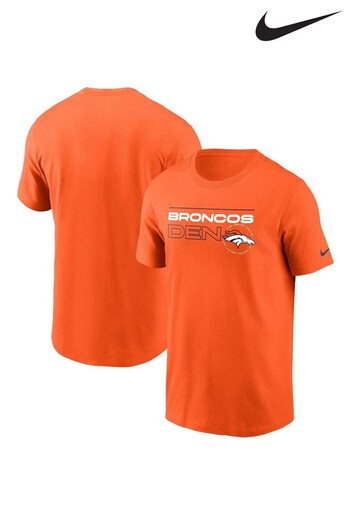 Nike Orange Fanatics Denver Broncos buy Nike Broadcast T-Shirt (D95168) | £25