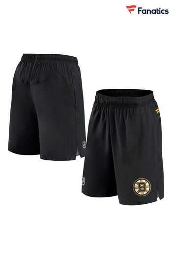 Fanatics Black Boston Bruins reflectiveed Authentic Pro Tech Shorts (D95195) | £50