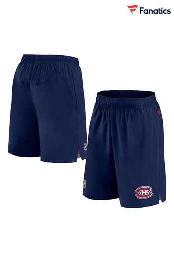 Fanatics Blue Montreal Canadiens Branded Authentic Pro Tech Shorts (D95196) | £50