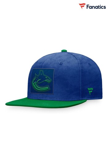 Fanatics Blue Vancouver Canucks Branded Authentic Pro Game & Train Snapback Hat (D95197) | £28
