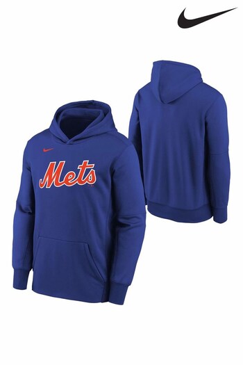 Nike Blue Fanatics New York Mets Nike Wordmark Hoodie (D95202) | £48