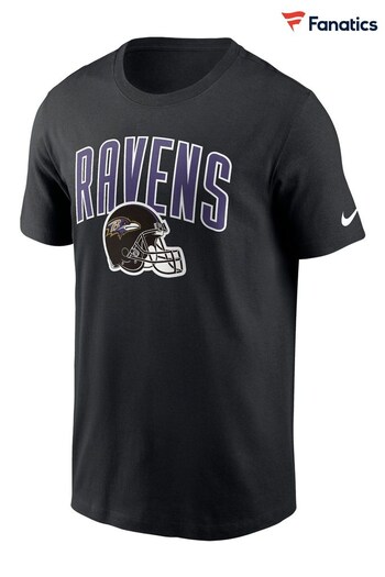 Nike Black Fanatics Baltimore Ravens Nike Essential Team Athletic T-Shirt (D95223) | £28