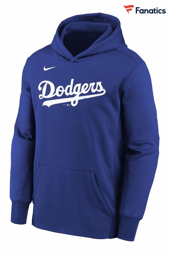 Nike Blue Fanatics LA Dodgers Nike Wordmark Hoodie (D95228) | £48