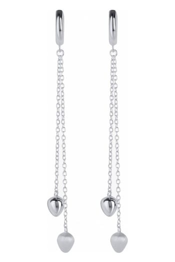 Jasper Conran London Ladies Silver Tone Jewellery Earrings (D95260) | £129