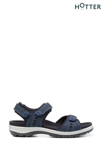 Hotter Blue Hotter Walk II Touch Fastening Wide Fit Sandals (D95290) | £109