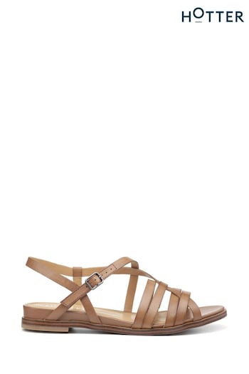 Hotter Sienna Buckle Wide Fit react Sandals (D95349) | £79