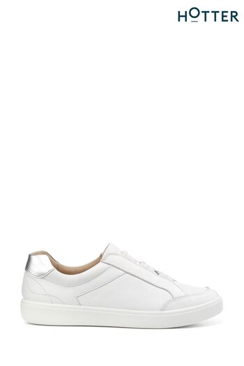Hotter Noah Slip-On Regular Fit White Shoes (D95400) | £49