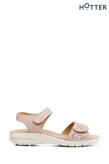 Hotter Pink Leah II Touch-Fastening Wide Fit Sandals (D95413) | £89