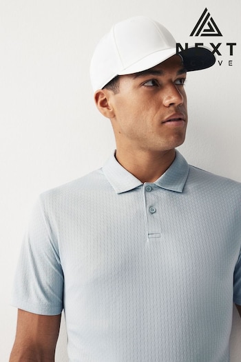 Grey Golf & Active Texture Polo Shirt (D95526) | £25