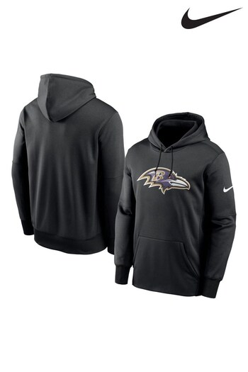 Nike Black NFL Fanatics Baltimore Ravens Prime Logo Therma Pullover Hoodie (D95569) | £65