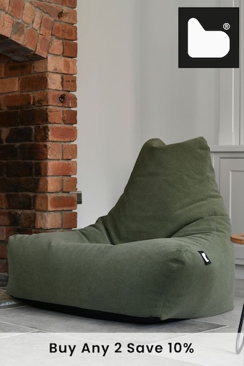 Extreme Lounging Green Mighty B-Bag Brushed Suede Beanbag (D95893) | £160