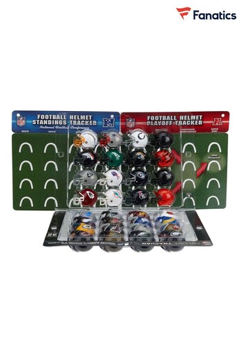 Fanatics Grey NFL 32 Team Tracker Helmet Set (D95901) | £35