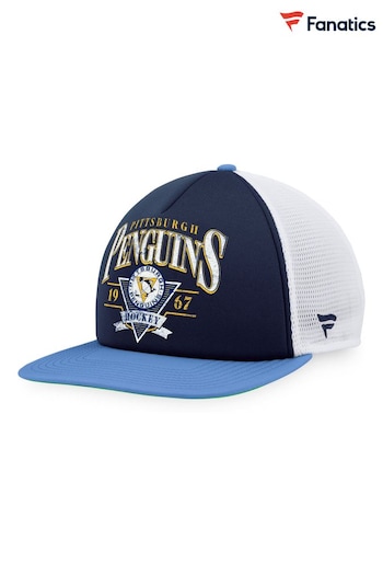Pittsburgh Penguins Fanatics Branded True Classic Foam Front Trucker Blue Hat Unisex (D95918) | £20