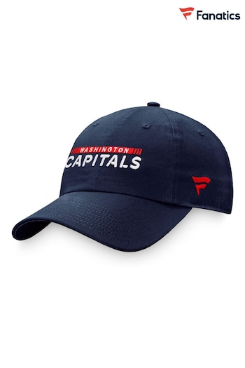 Washington Capitals Fanatics Blue check Authentic Pro Game And Train Unstructured Adjustable Cap (D95944) | £20