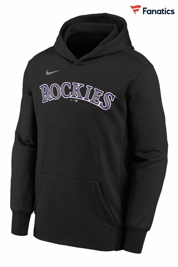 Nike Black Fanatics Colorado Rockies Nike Wordmark Hoodie (D95960) | £48