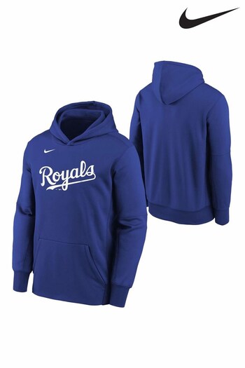Nike Blue Fanatics Kansas City Royals Nike Wordmark Hoodie (D95961) | £48