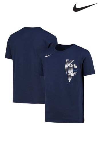 Nike Natural Fanatics Kansas City Royals make nike City Connect T-Shirt Youth (D95964) | £20