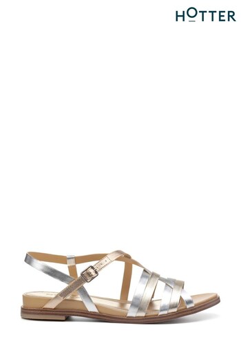 Hotter Sienna Buckle Wide Fit Sandals (D95979) | £39