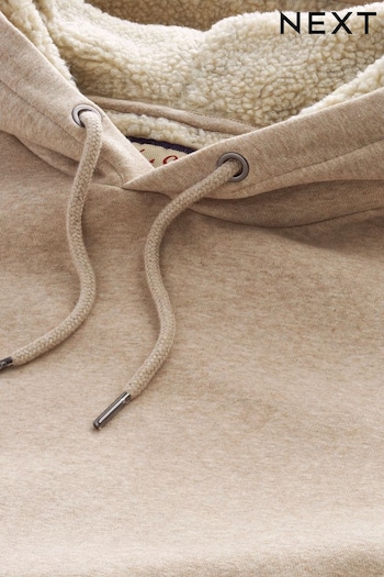 Neutral Borg Lined Hoodie (D96051) | £34