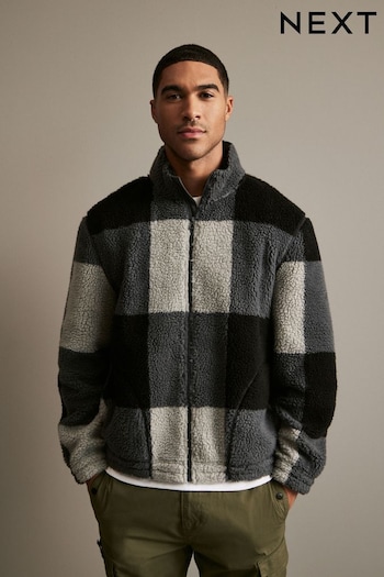 Grey/Black Printed Fleece (D96057) | £48