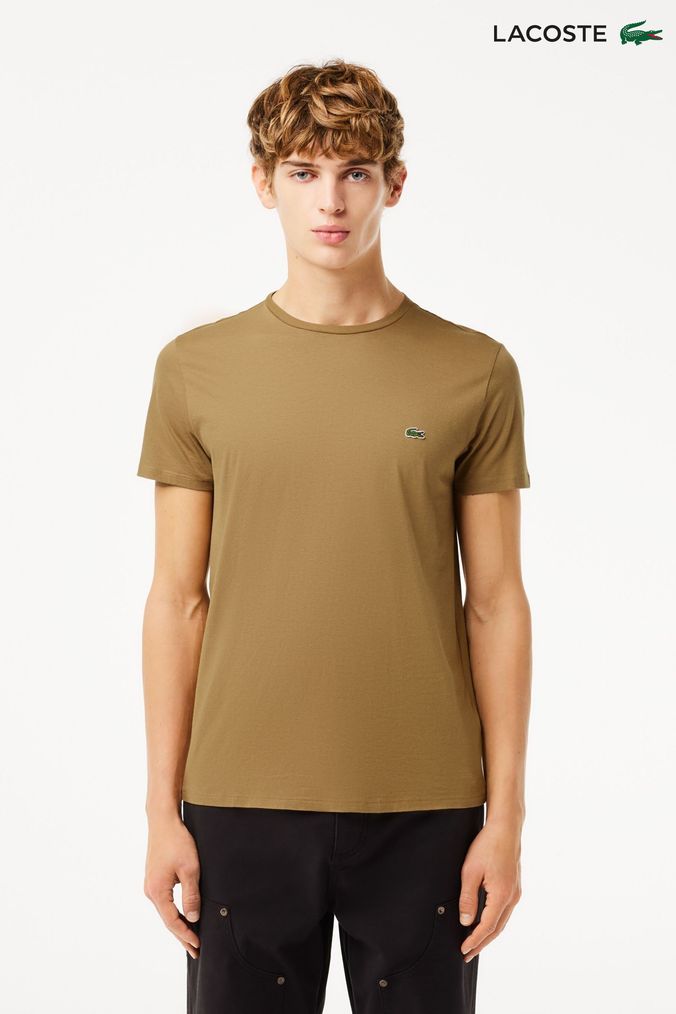 Lacoste khaki t deals shirt