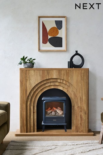 Mango Wood Effect Arches Fire Surround (D96148) | £399
