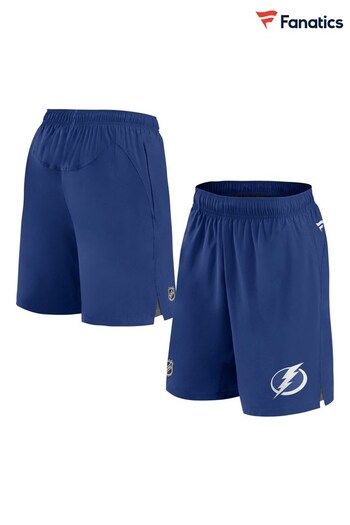 Tampa Bay Lightning Fanatics Blue Fightered Authentic Pro Tech Shorts (D96186) | £50