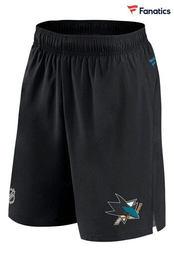 San Jose Sharks Fanatics Branded Authentic Pro Tech Black Shorts (D96187) | £50