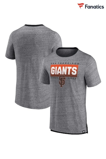 Fanatics Grey San Francisco Giants Iconic Speckled Ringer T-Shirt (D96189) | £25