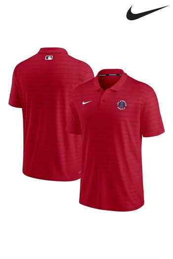 Nike Red Fanatics Los Angeles Angels of Anaheim season Nike City Connect Striped Polo Shirt (D96192) | £50