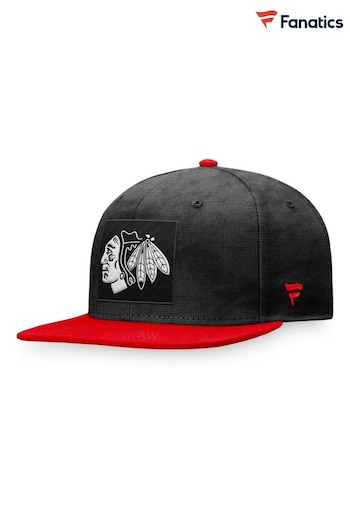 Chicago Blackhawks Fanatics Branded Authentic Pro Game & Train Black Snapback Cap (D96214) | £28