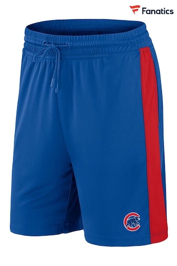 Fanatics Blue Chicago Cubs Iconic Poly Shorts with Woven Panels (D96218) | £25